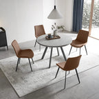 Round Dining Table Set, Mid Century Modern Small Round Dining Table Set, Saving Space
