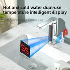 Electric Water Heater 220V Kitchen Faucet Tankless Instant Heating Water Tap Flowing Heated Mixer Digital Display