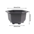 Rectangular Flowerpots Plastic Bonsai Plants Pot Square for Flower Balcony Garden Yard Landscape Bonsai Pot Trays Home Decor