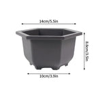 Rectangular Flowerpots Plastic Bonsai Plants Pot Square for Flower Balcony Garden Yard Landscape Bonsai Pot Trays Home Decor