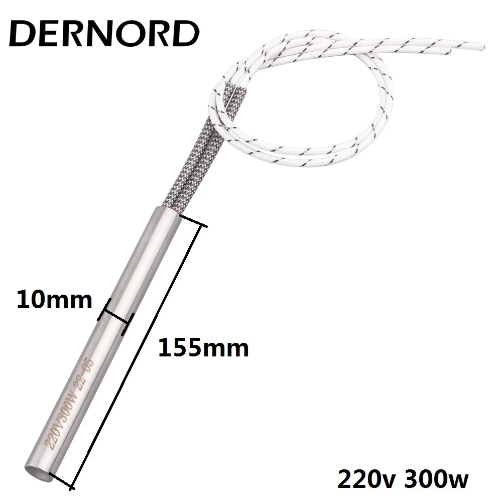 DERNORD 220v 300w Spark Plug Ignition Pellet 10*100mm/155mm/160mm/170mm/180m Stove Cartridge Igniter Heating Element
