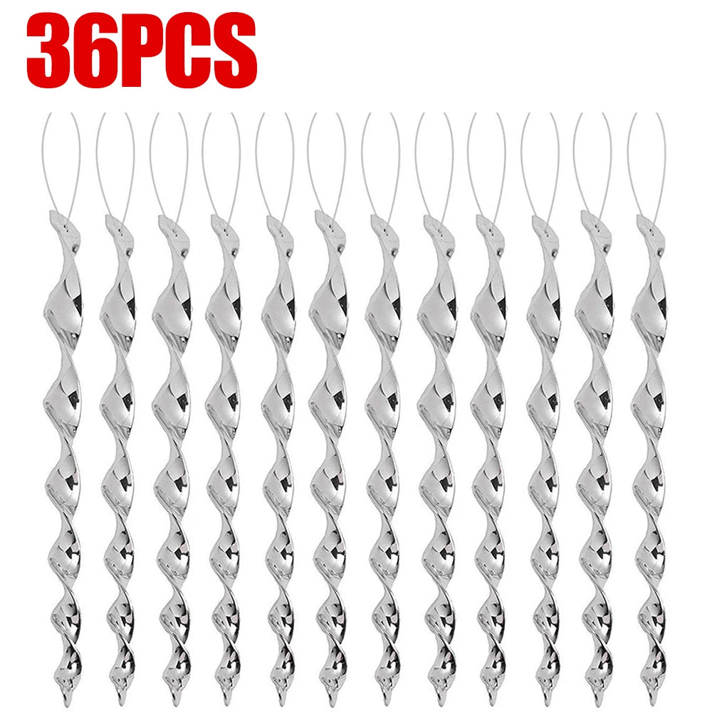 12-60pcs Bird Repellent Reflective Rods 30cm Scare Birds Repeller Wind Spiral Rotating Rod Hanging Ornaments Home Garden Decor