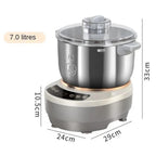 Dough Kneading Machine 5L 7L Dough Maker Electric kneading Machine Dough Mixer with Fermentation Function 25-38°C/77-100 ℉