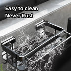 Non perforated kitchen storage rack cloth drain rack, sink dishwashing cloth sponge storage basket bathroom storage rack