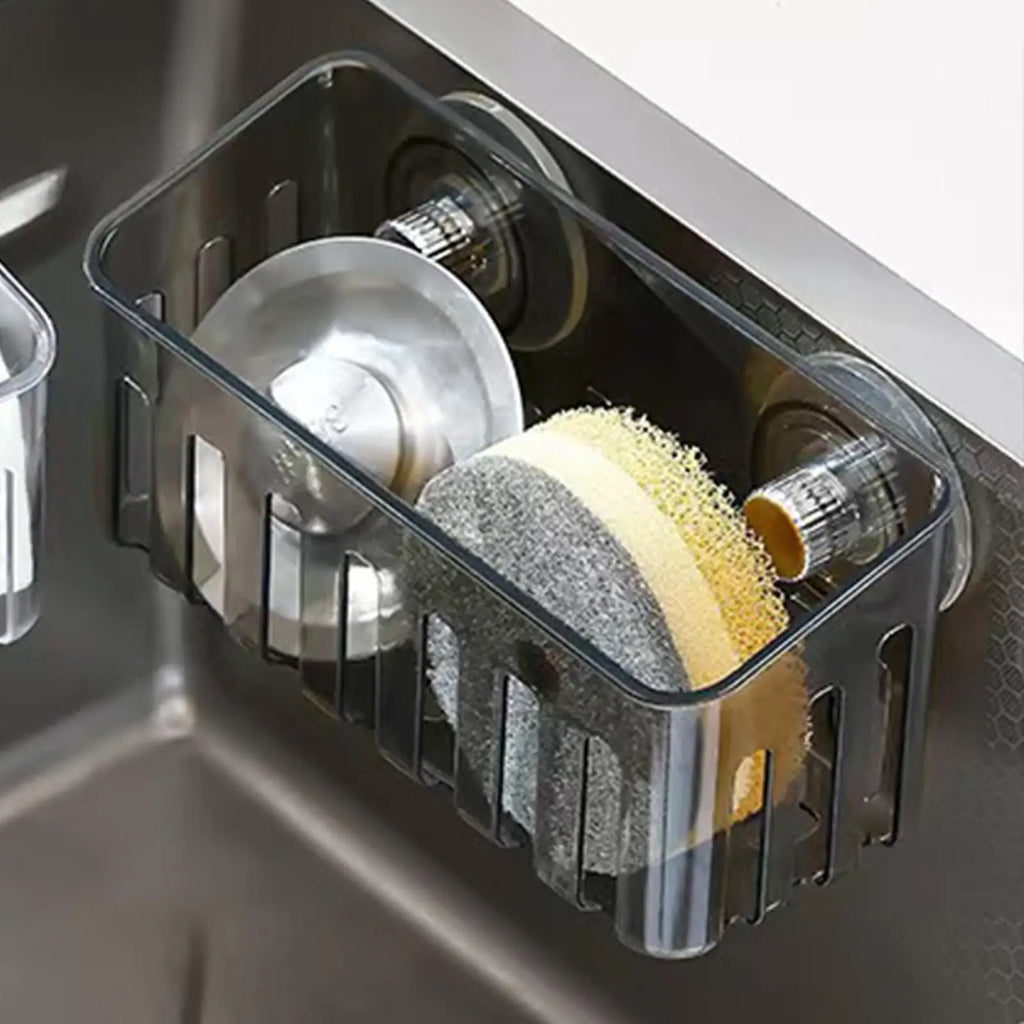 Kitchen Sink Drain Rack Portable Dish Washing Cloth Pot Brush Storage Shelf Soap Sponge Holder Bathroom Organizer Basket