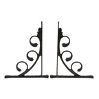 2pcs Black/White Aluminum Shelf Bracket L Shape Thickened Corner Brace Shelf Right Angle Bracket for Commodity Furniture