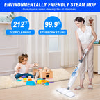 1500W Hot Steam Cleaner Handheld, 115cm Aluminum Rod, 400ml Water Tank, 4.8M Cable, 20s Fast Heating Up, 28g/min