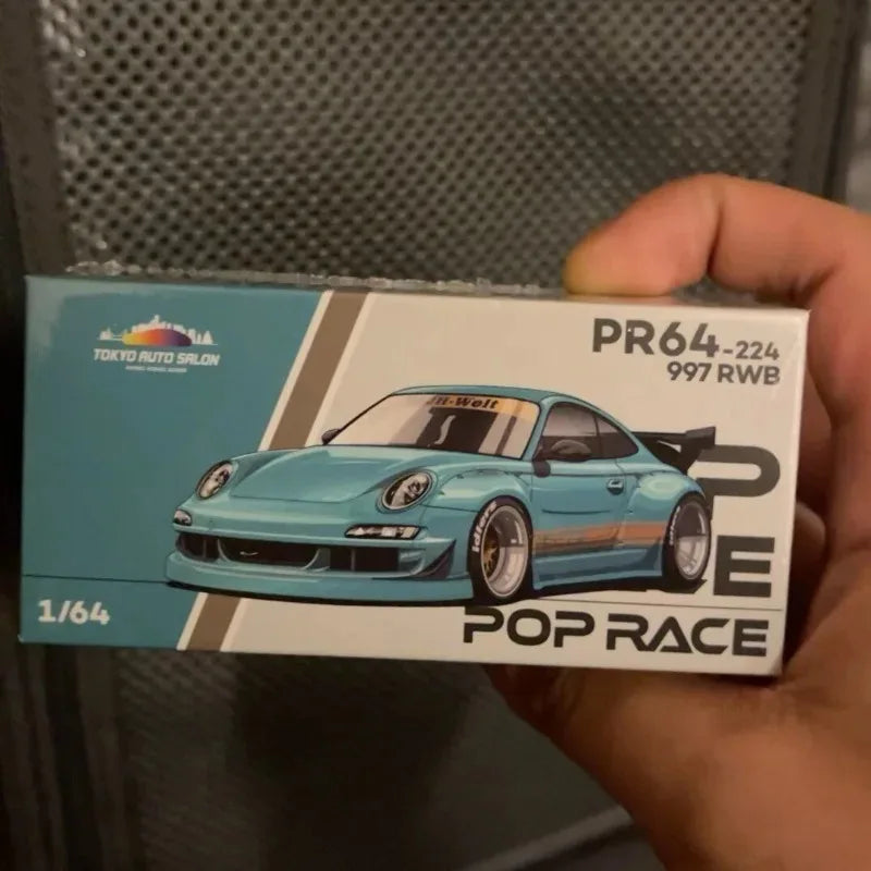 POP RACE 1:64 Tokyo Auto Salon Hong Kong 2025 RWB 997 Top Secret GT300 Supra NSX Diecast Car Model