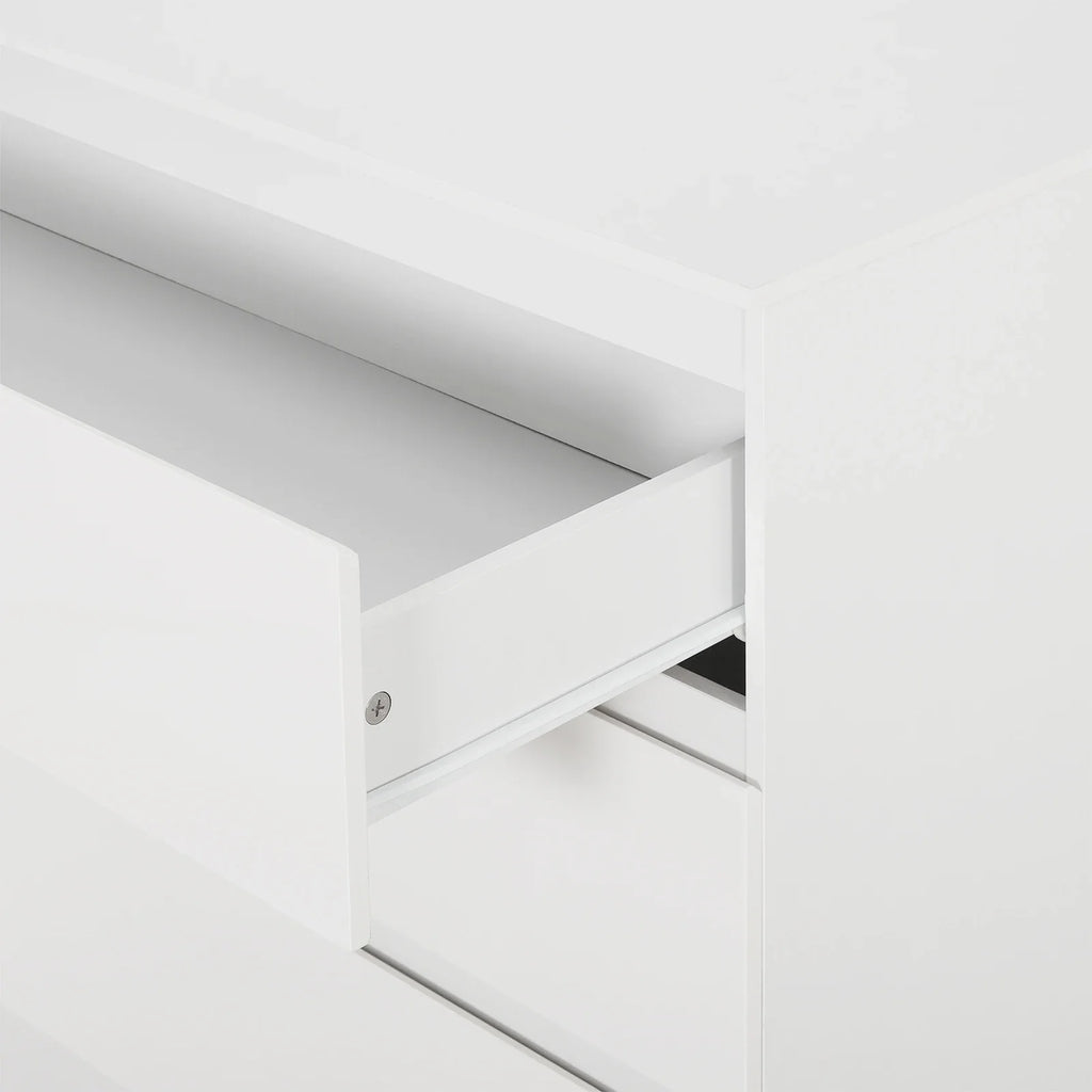 WOLTU 3-Drawer Chest Storage Cabinet Bedroom Wardrobe Sideboard Particleboard Bedside Table for Home Bedroom Study Living Room