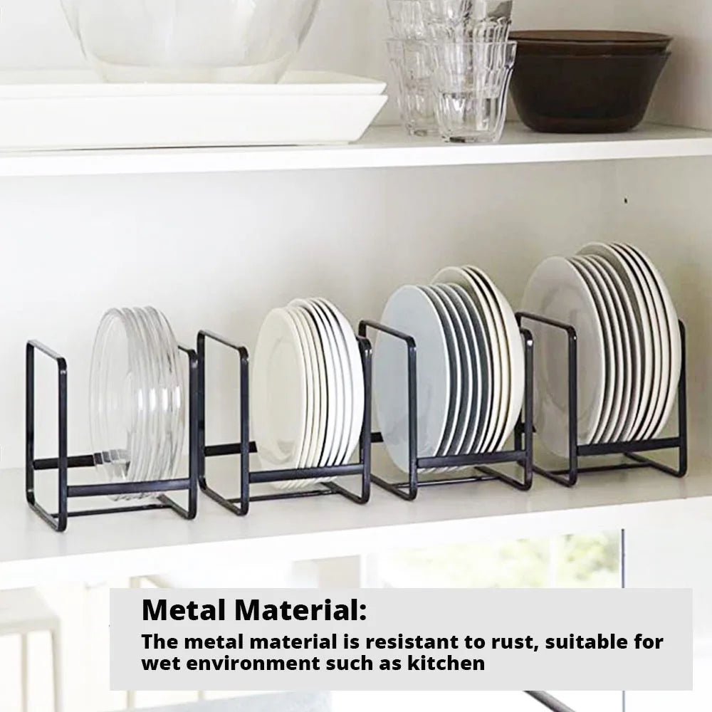 1pc Stainless Steel Accessory Kitchen Cabinet and Storage Shelf Vertical Cookings Utensil Holder Organizer for Plates Bowls Cups
