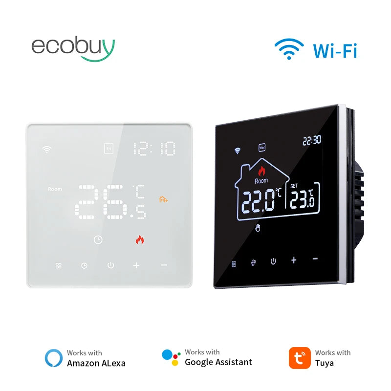 Tuya Wifi Thermostat Electric Heating Smart Room Thermostat Underfloor Heating Wifi Connected Thermostat 220V  Goolge Home Alexa