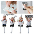 New Concise Design Kitchen Creative Chef Cartoon Storage Rack Hooks Wall Hanger Kitchen Hooks For Utensils Home Supplies