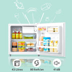 COMFEE' RCD50WH2(E) Mini Cafè fridge, small and silencer, single-piece door, for hotel applications