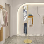 Iron Scarf Display Rack - Floor Standing Spiral Display Rack Clothing Store Hanging Scarf Display Rack Pants Rack