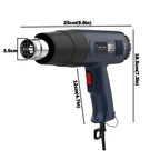Construction Hair Dryer With Lcd 2000W Shrink Display Heat Gun 110v 220V Thermal Gun Powerful Thermal Blower Mini Hot Air Gun