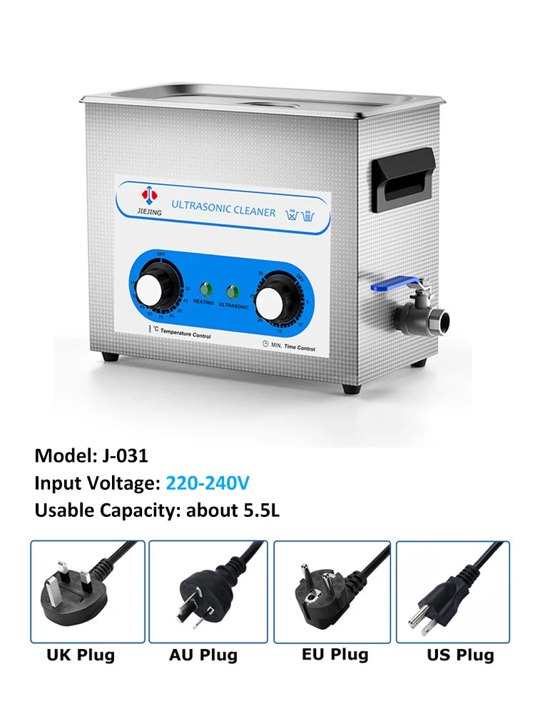 6.5L Ultrasonic Cleaner 40kHz Ultrasonic Cleaning Machine Heated Ultra Sonic Cleaner Machine for Carburetor Engine Parts