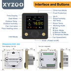 Smart Floor Heating Thermostat IPS Screen Tuya WiFi Home Temperature Digital Controller of Electric/Water Gas Boiler Alexa Alice