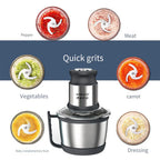 800W 3L Meat Grinder Electric Stainless Steel Blender Mixer Machine for Kitchen Food Processors Chopper Meat Mincer 220V 다지기 분쇄기