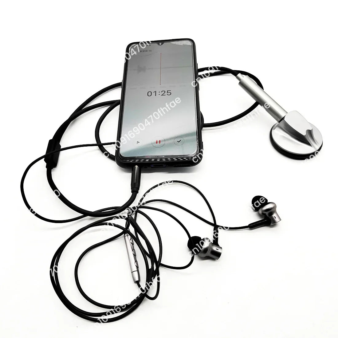 Electronic stethoscope, digital, mobile phone can be connected to Micro head