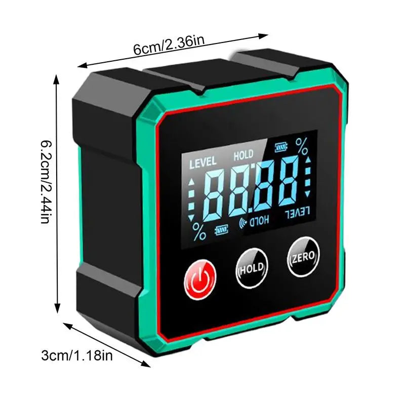 Digital Magnetic Angle Finder Protractor Cube for Woodworking & Leveling