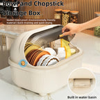 Large Capacity Kitchen Storage Box, Multifunctional Drain Bowl Shelf, bowls and Chopstick Sorganizer, kitchen Accessories, hogar