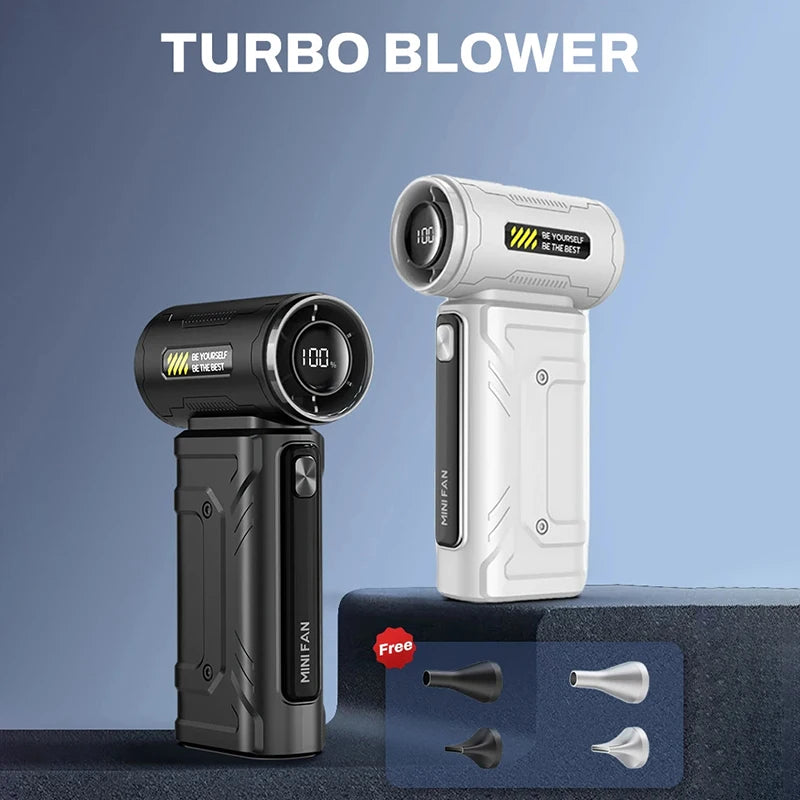 Xiaomi Violent Fan 450000RPM  Dust Blowing Brushless Ultra Turbo Fan Jet Battery Display High-Speed Handheld Powerful Blower2025
