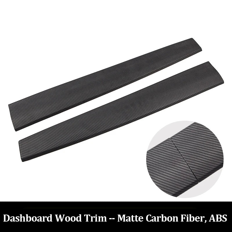 for Tesla Model Y 3 ABS Carbon Fiber Center Console Wrap Cover Kit Dashboard Armrest Door Side Trim Sticker Interior Accessories