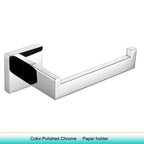 Chrome Polished WC Accessories Toilet Paper Holder Wall Hook Towel Bar Robe Hanger Rack Stainless Steel Bathroom Hardware Set