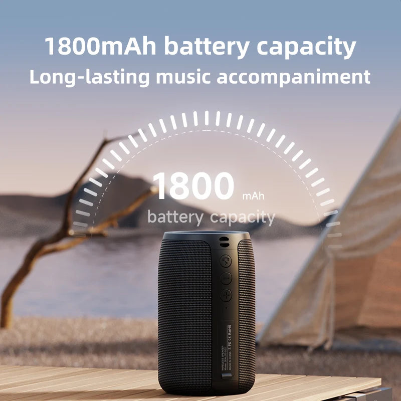 ZEALOT S32 Portable Bluetooth Speaker Mini Wireless HIFI Subwoofer Speaker with fm Radio Column Support TF, TWS, USB Flash Drive