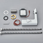 White Smart Dual Sensor Basin Faucet - Hot/Cold Deck Mount