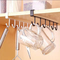 Storage Rack, Shelf, Hanging Hook, Organizer, Cupboard, Closet Hanger, Glass Mug Shelf Hanger Hook, Storage Holder, Kitchen