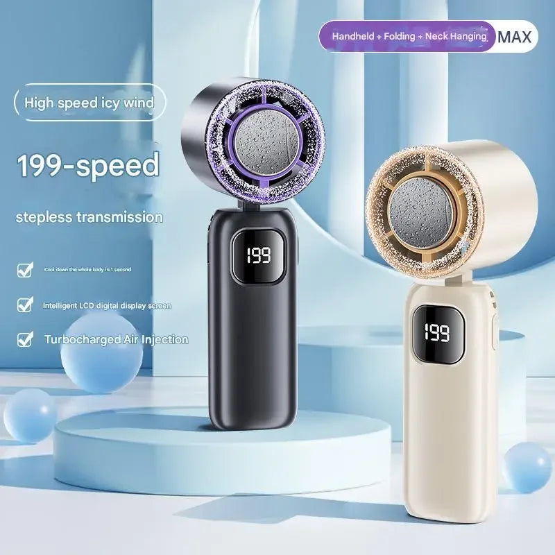 Xiaomi 2025 Electric Fan Portable Turbo Fan Rechargeable Cooling Handh
