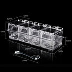 Kitchen Supplies Acrylic Seasoning Box Spice Jar Set Condiment Cruet Bottle Kitchen Organizer and Storage Container