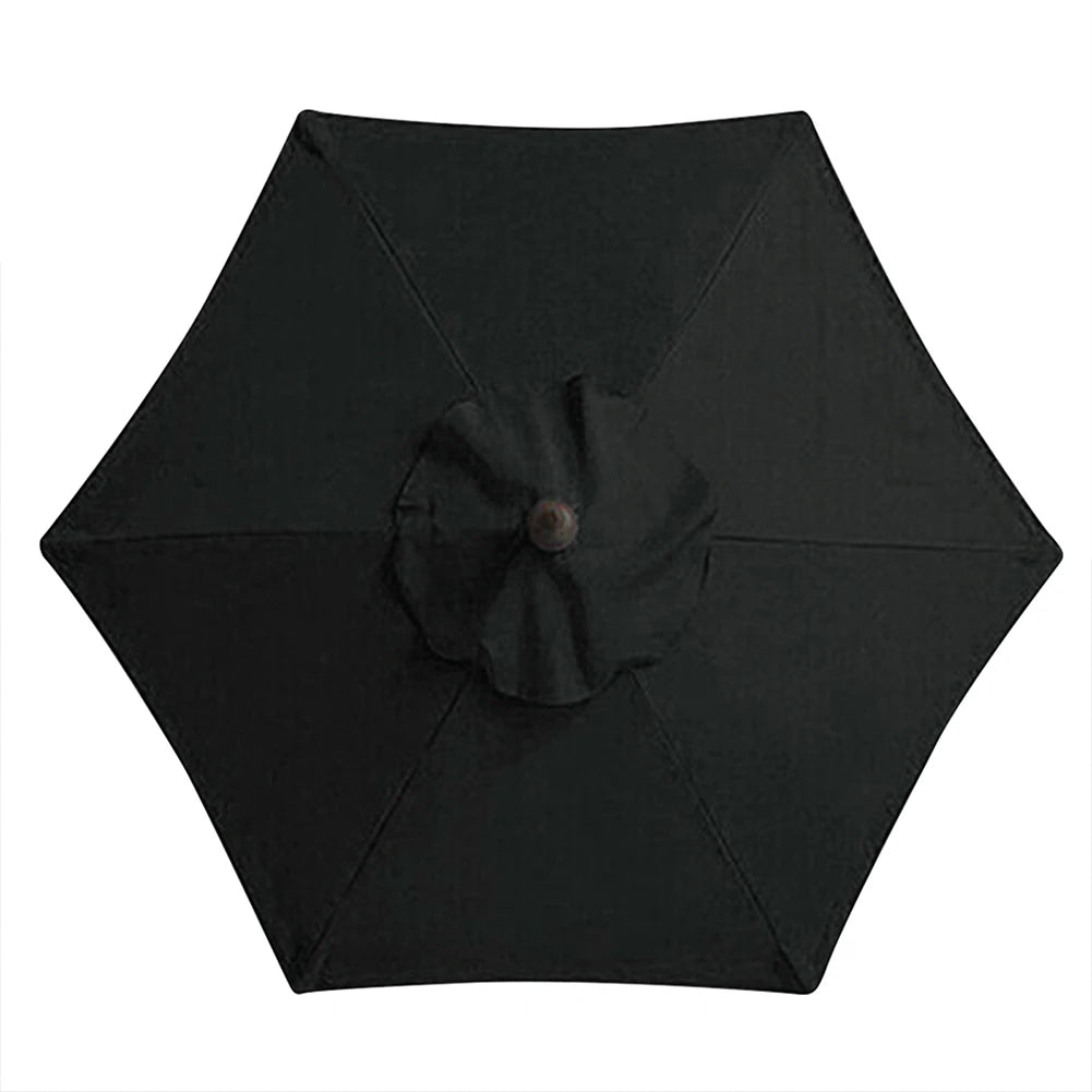 6 Bones Umbrella Replacement Canopy Without Stand 2m Parasol Umbrella Cover Waterproof UV Protection for Outdoor Beach Garden