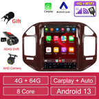 For Mitsubishi Pajero V60 V68 V73 1999-2006 Tesla style Screen Android 13 Carplay Car Radio Multimedia Player Navigation Auto