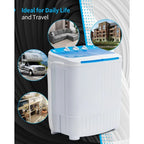 Portable Washing Machine,16.5LBS Mini Washer and Dryer,Wash and Spin C