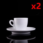 Nuova Point Classic Esp Espresso Cup And Saucer Set Professional Competitive Level Thicken Bone China Coffee Mugs And Plate Set