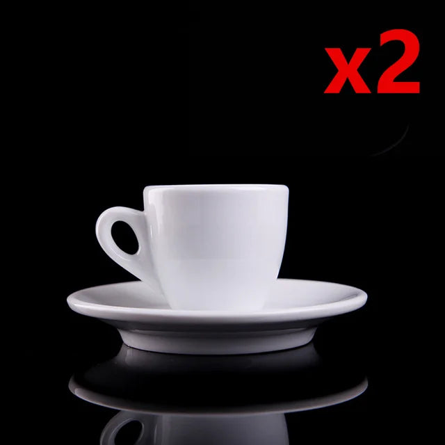 Nuova Point Classic Esp Espresso Cup And Saucer Set Professional Competitive Level Thicken Bone China Coffee Mugs And Plate Set