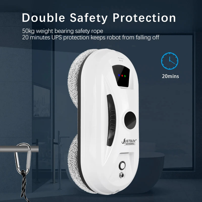 EU Plug Home Windows Automatic Cleaning Robot Vacuum Cleaner Remote Control Electric Window Wiper Glass