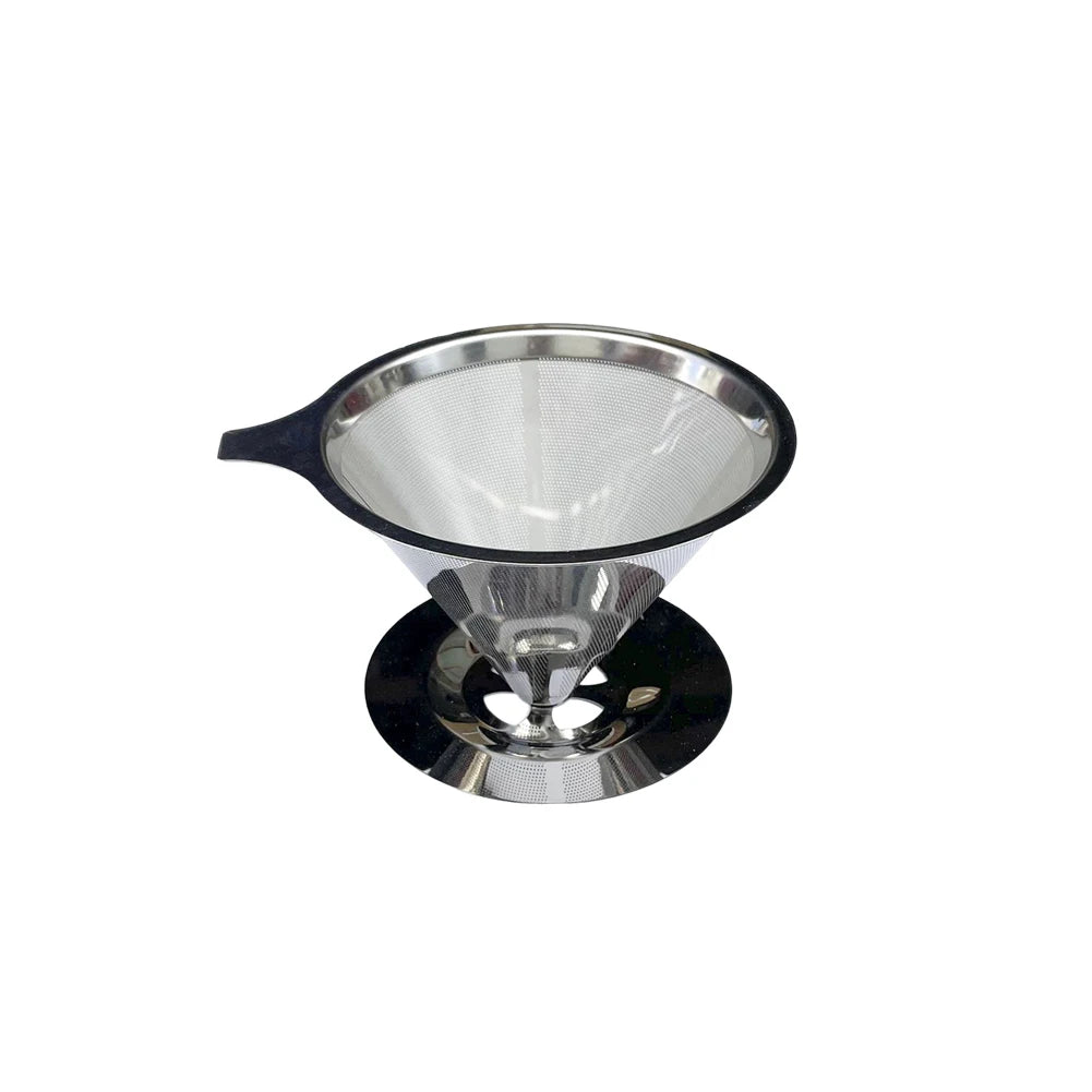 Cone Coffee Filter Screen 304 Stainless Steel Double-layer Espresso Tea Strainer Reusable Coffeeware Kitchen Gadgets