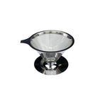 Cone Coffee Filter Screen 304 Stainless Steel Double-layer Espresso Tea Strainer Reusable Coffeeware Kitchen Gadgets