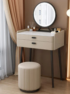 Rockboard Solid Wood Dressing Table Bedroom Modern Simple and Luxury Small 60 Mini 50cm Mesh Red Small Unit Makeup Table