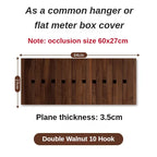Solid Wood Wall Coat Racks Electric Meter Box Occlusion Clothes Racks for Wall Clothes Luxury Coats Hanger for Living Room