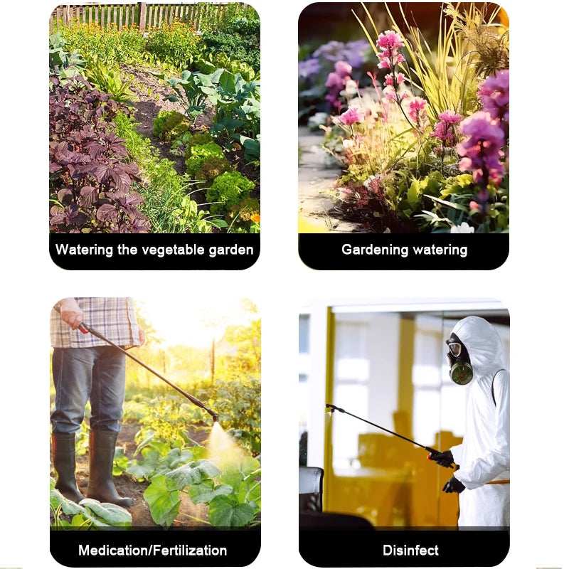 8L Electric Spray High-pressure Disinfection Mist Sprayer Household Charging Agricultural Spraying Insect Spraying Watering Pot