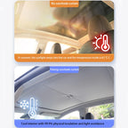 New Retratable Sunshade For Tesla Model Y Juniper 2025 Roof Shade Scroll Original Sun Visor Model 3 Y 2021-2024Pleated Sunscreen