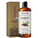 MAYJAM Pure Organic Moroccan Argan Oil Massage On Face, Hair, Body Sweet Almond Oil Cold Pressed USDA Certified 473ml Face Oil