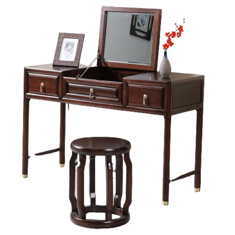 Stool Box Girl Dresser Eithe Drawers Luxury Brown Women Wooden Dressing Table Storage Living Room Comoda Pra Quarto Furniture