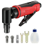 WORKPRO Air Angle Die Grinder 1/4'' Pneumatic Right Pneumatic Angle Grinder Air-Powered 90 Degree for Grinding Cutting Polishing