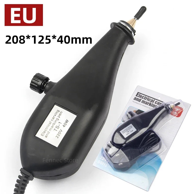 EU 220V Electric Engraver for Plotter Machine Wood Small Metal Woodmaking Depth Carving Tool Jewelry Carving Pen Lettering Pen