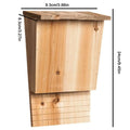 Bat Houses For Outdoor Natural Wooden Bat House Shelter With Roof Weatherproof Bat Box Garden Summer And Winter Quarters